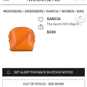 Sancia Cognac Mini bag crossbody